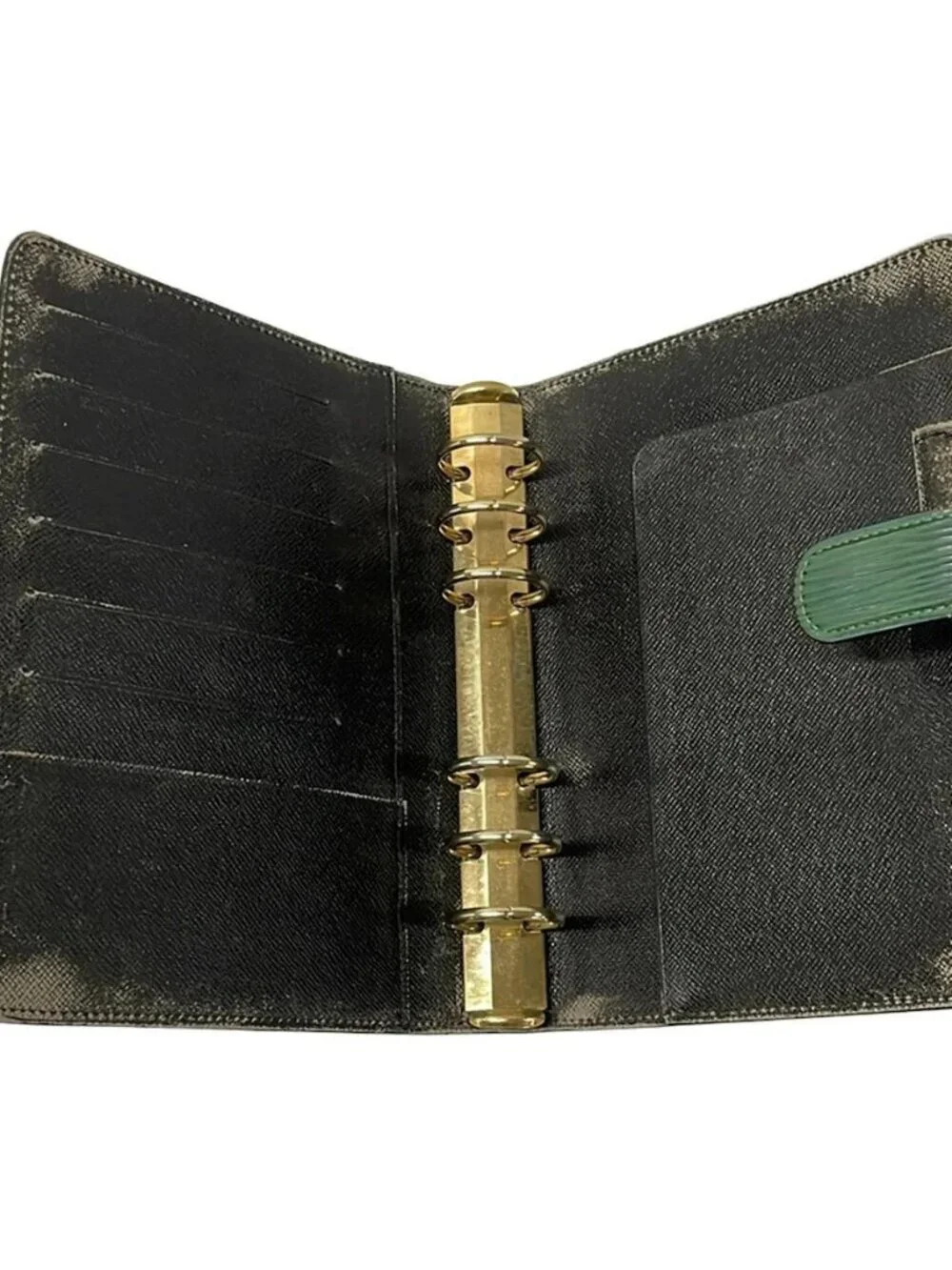 LOUIS VUITTON Agenda MM R20044 Borneo Green Epi SP0936 Agenda Leather